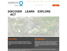 Tablet Screenshot of conservation.org.gy