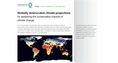 Desktop Screenshot of futureclimates.conservation.org