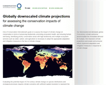 Tablet Screenshot of futureclimates.conservation.org